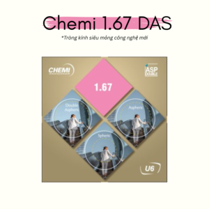 Tròng Kính Chemi 1.67 DAS