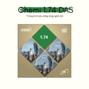 Tròng Kính Chemi 1.74 DAS